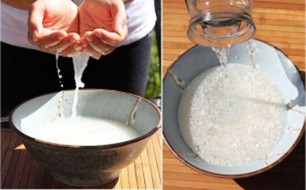 Рисовая вода приготовление